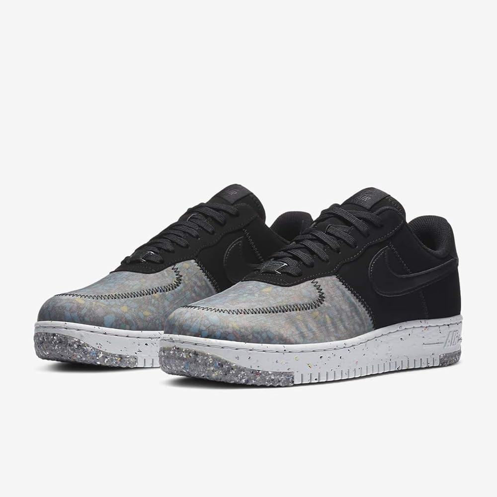 Nike Air Force 1 Crater Low Shoes Black Photon Dust Recycled Size 41 Men's 8.5